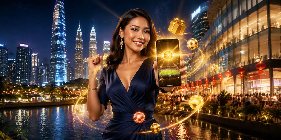 Pemain esports Malaysia bertaruh secara dalam talian melalui telefon pintar di Kuala Lumpur